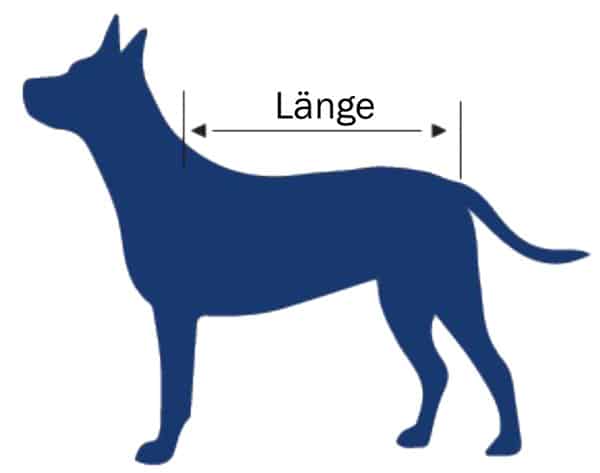 Hund Größentabelle für OP Body