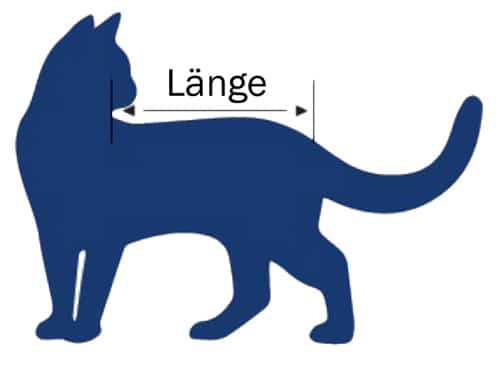 Katze Größentabelle für OP Body