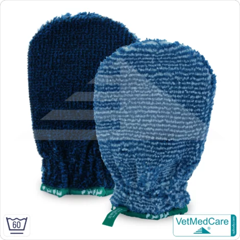Handschuh als Hundebürste zur Fellpflege von Hund, Katze, Pferd und kurzhaariger Kleintiere | Grooming Glove | VetMedCare®