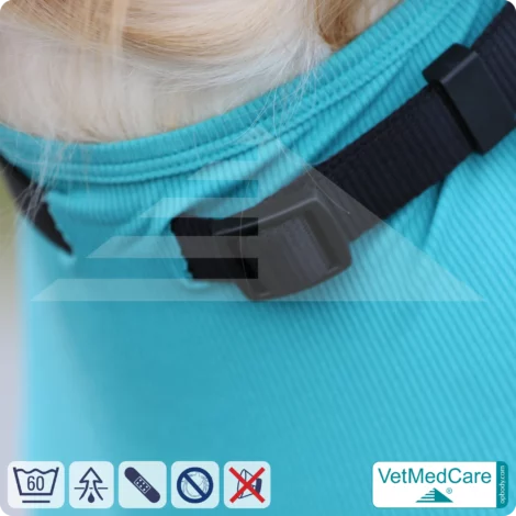 VetMedCare Hundebody mit Reißverschluss | OP-Schutzbody für Hunde nach Operation | Atmungsaktiver Wundschutz & Komfort 13 Hundebody mit Beinen + Reißverschluss | Hunde Body - Ganzkörperbody mit 4 Beinen | VetMedCare®