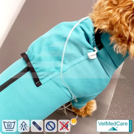 Hund System Body mit Beinen + Reißverschluss + Zusatzfunktion Tasche | Hund Body - Ganzkörperbody mit 4 Beinen | VetMedCare® 13 Hund System Body mit Beinen + Reißverschluss + Zusatzfunktion | Hund Body - Ganzkörperbody mit 4 Beinen | VetMedCare®